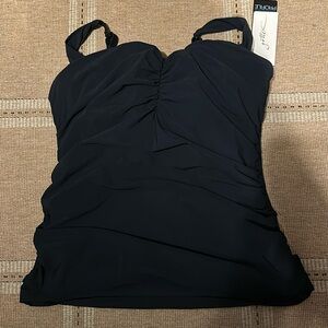NWT PROFILE BY GOTTEX SWIM TOP WITH UNDERWIRE BRA